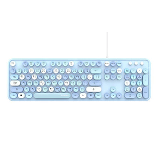 MOFII SWEET K Wired Retro Keyboard - LIPPINK/LIPBLUE/LIPWHITE/LIPPURP/LELIPGREEN/LIPMILKTEA/PINKMILK