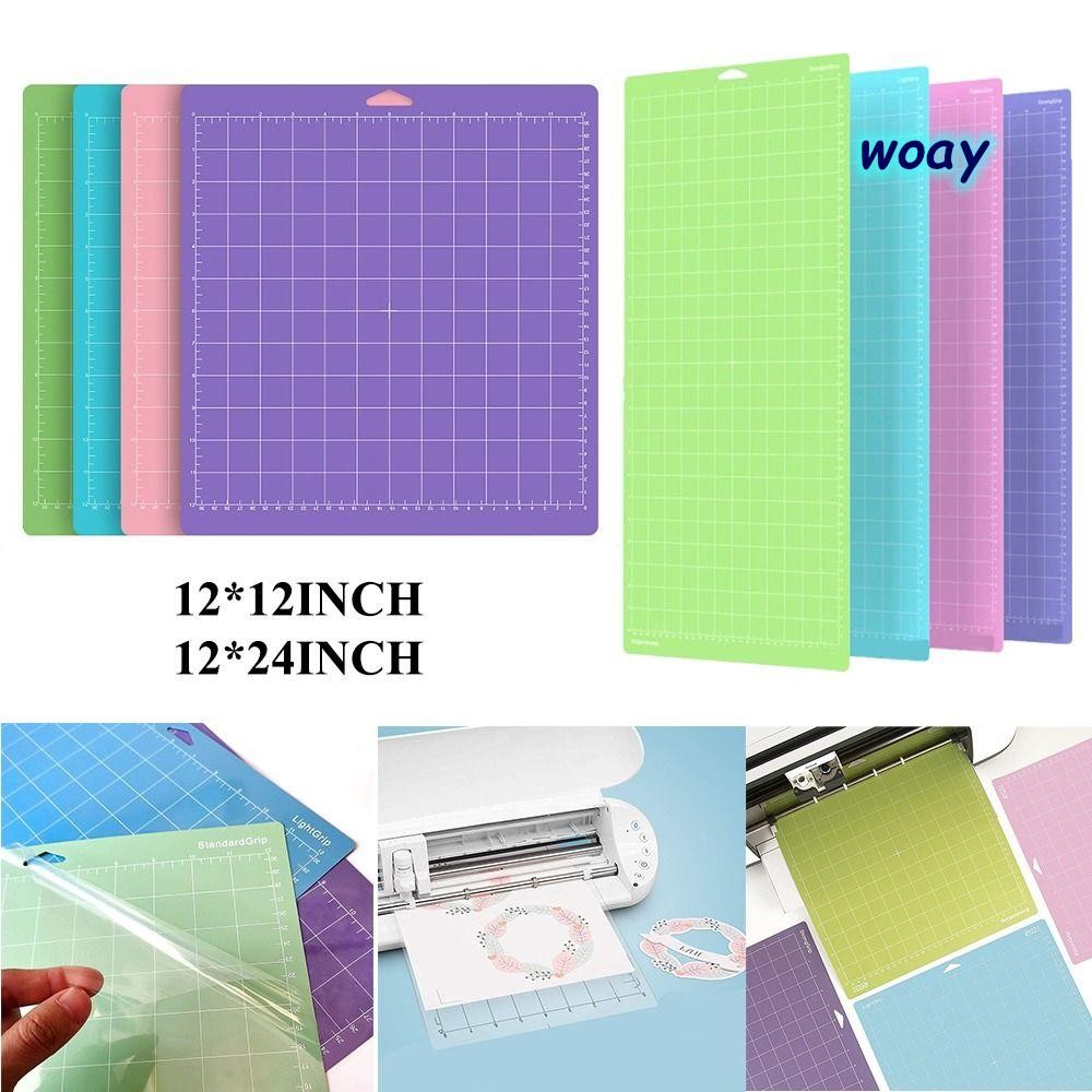 แผ่นรองตัด WOAY แผ่นรองตัดกาว PVC แบบพกพา Cameo Silhouette Strong Grip ตัวอักษรสต็อกการ์ดหนา|แผ่นรอง