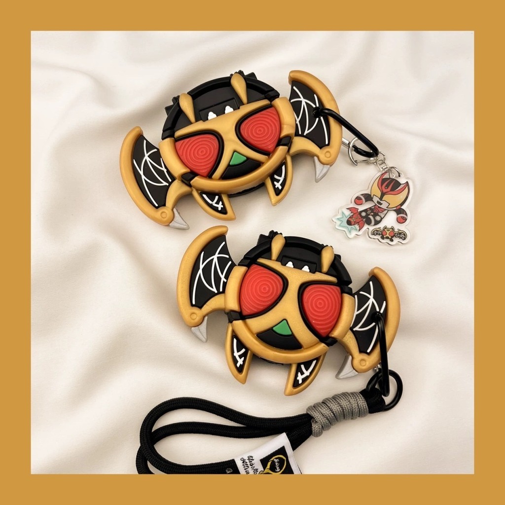 Kamen Rider Bat เหมาะสําหรับ airpods รุ่นที่ 4 เคสป้องกัน airpods pro3 เคสหูฟัง Apple รุ่นที่ 3 รุ่นที่ 2 หูฟังกล่องป้องกัน
