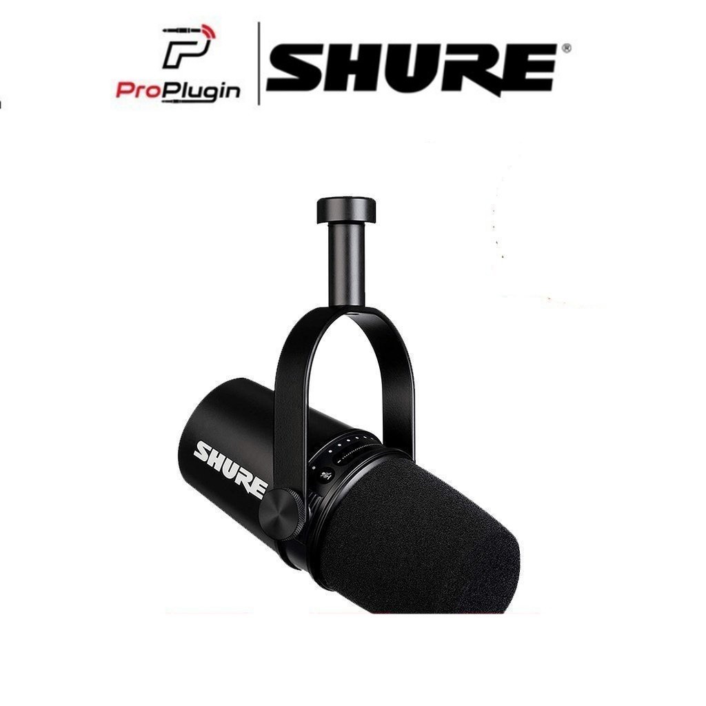 Shure MV7 ของเเท้ประกันศูนย์ ไมค์โครโฟน USB / XLR 2 ระบบ ใช้งาน podcast live streaming (ProPlugin)