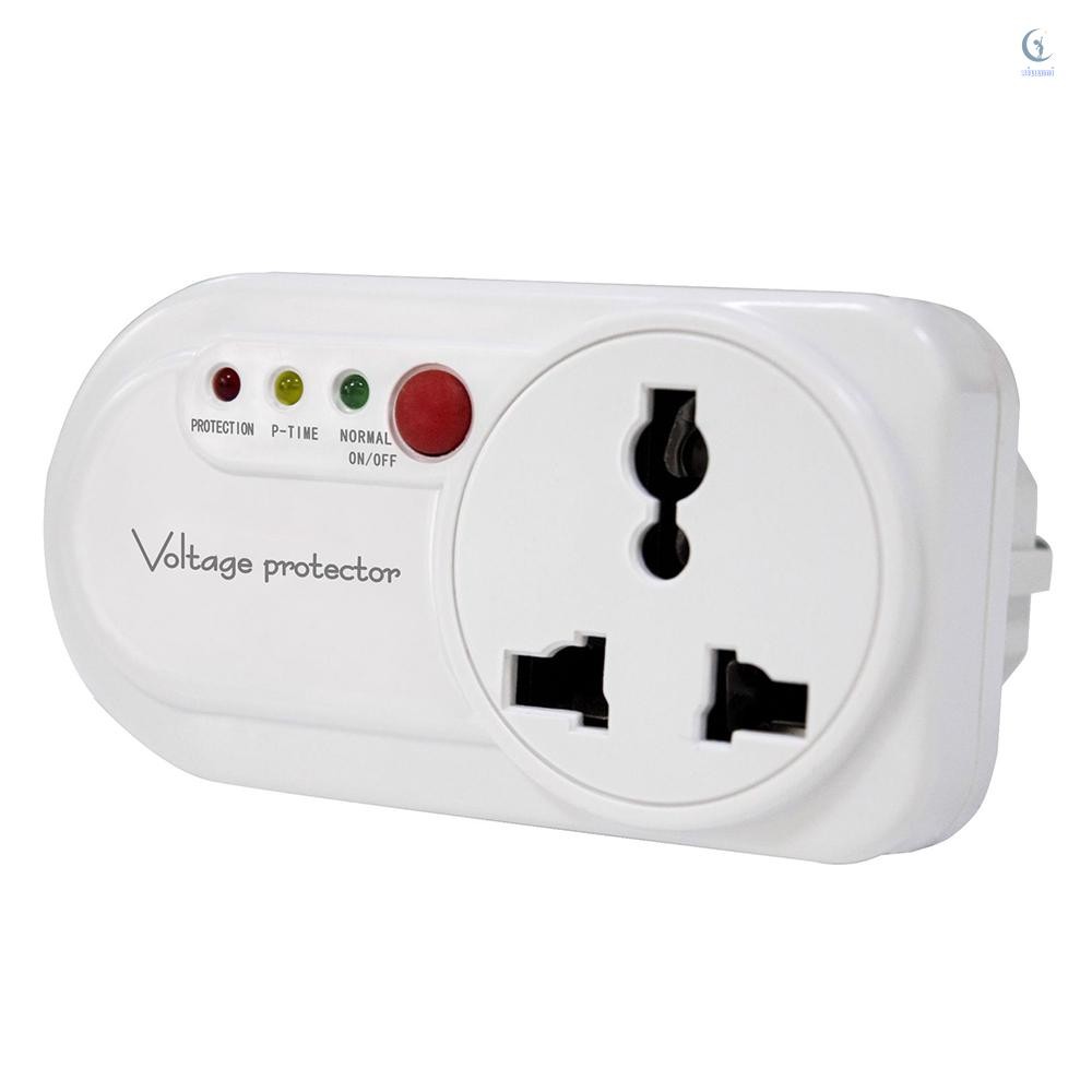 เครื่องปรับแรงดันไฟฟ้าและกระชากอิเล็กทรอนิกส์สําหรับตู้เย็นเดี่ยวเต้าเสียบ 2000ว 16ก ติดผนังเครื่องใช้ในบ้านประหยัดไฟ 3 ไฟแสดงความปลอดภั