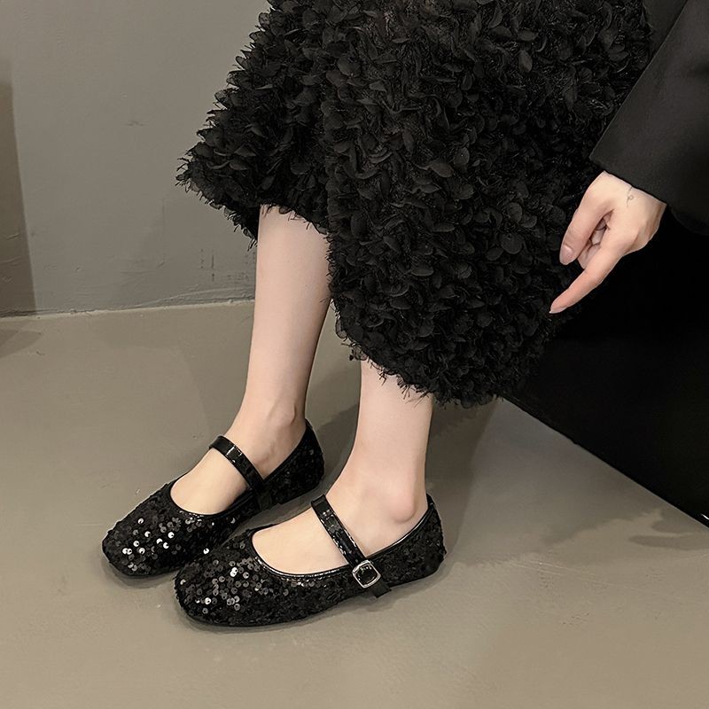 Mary Jane Shoes Soft Sole Peas Shoes French Casual Summer Premium