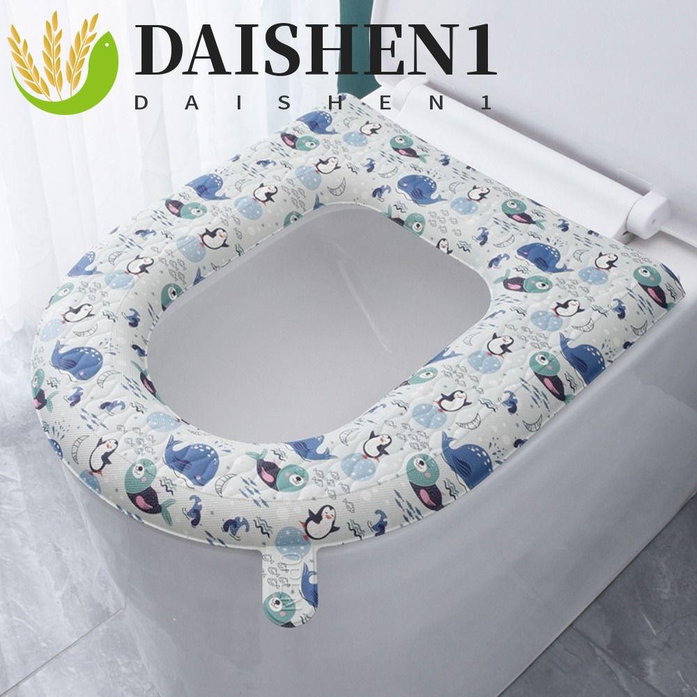 Daishen1 ซิลิโคนฝารองนั ่ งชักโครก , EVA พร ้ อมที ่ จับเบาะรองนั ่ งชักโครก , การ ์ ตูนแบบใช ้ ซ ้ ําได ้ กาวกันน ้ ําแผ ่ นรองห ้ องน ้ ําในครัวเรือน