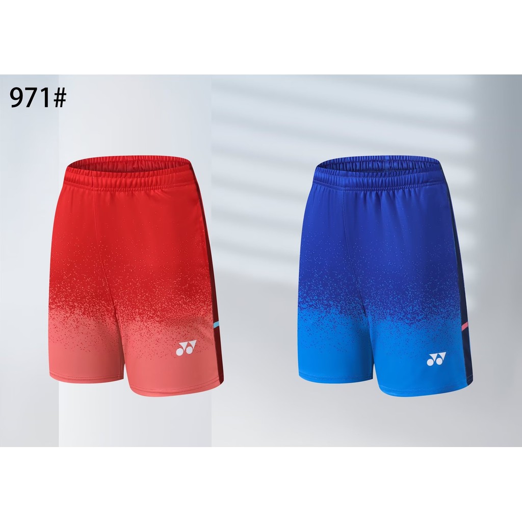 จัดส่งฟรี2024กางเกงขาสั้นแบดมินตันสไตล์ใหม่มืออาชีพแข่งย์ระบายอากาศแห้งเร็วย์971