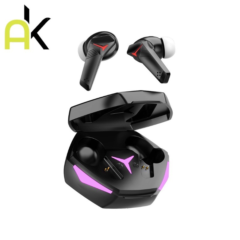AK หูฟังบลูทูธ TWS T33 หูฟังไร้สายตัดเสียง หูฟังเล่นเกม บลูทูธ5.2 หูฟัง แสงไฟLEDพร้อมระบบสัมผัส เสีย