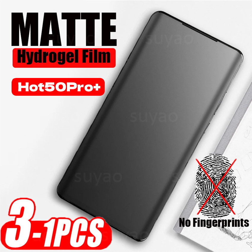 สําหรับ infinix Hot 50 Pro Plus Pro+ 2024 9D ฟิล์มนิรภัย Matte Glass 9H Hot50Pro + 50ProPlus Bright Edged พื้นผิวโค้ง Frosted Edge กาวป้องกันหน้าจอ Scratch Full Cover