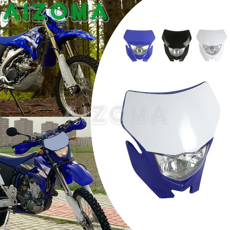Mo 12V 35W Supermoto Enduro Headlight For Yamaha Headlamp Mask WR YZ TTR 110/125/250/250F/250R/250X/