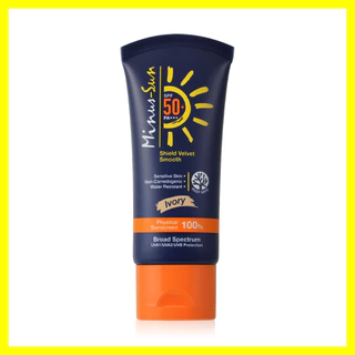 Minus-Sun Shield Velvet Smooth SPF50+ PA+++ 30g ไมนัส ซัน ครีมกันแดด.