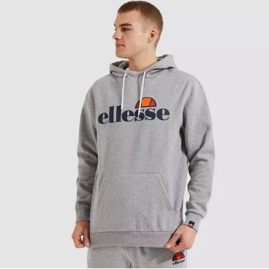 Ellesse Light เสื้อกันหนาวผู้ชาย Hooded Casual หลวมเสื้อกันหนาวสบายกีฬา Breathable