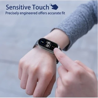 Xiaomi Mi Band 5/6/7 เคสป้องกันป้องกันการชนกันเคสพีซี + แก้วเคสป้องกันสองในหนึ่งเดียว Mi band 8 Mi band 9 /10 เคสนาฬิก