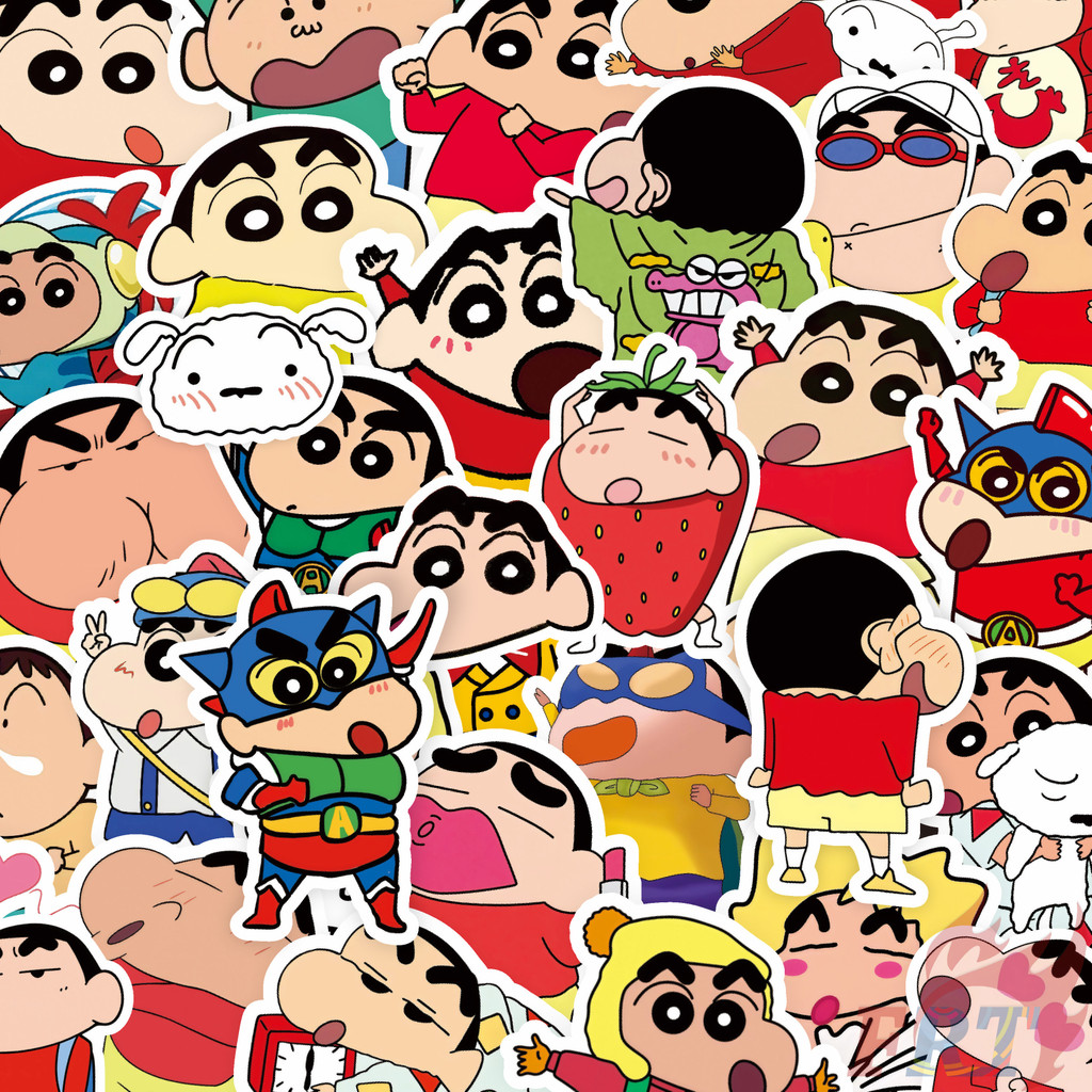 100ชิ้น/เซ็ต ❉ Q สติ๊กเกอร์เครยอนชินจังตลก ❉ สติ๊กเกอร์ DIY Fashion Doodle Decals