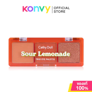 Cathy Doll Cheers Around Trio Eye Palette [2g x 3Colors] เคที่ ดอลล์ พาเลทอายแชโดว์ 3 เนื้อสัมผัสในพาเลทเดียว