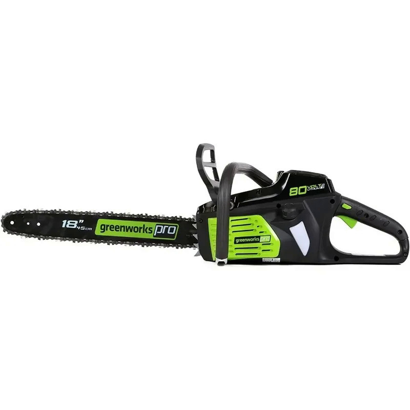 80V 18" Brushless Cordless Chainsaw (Great for Tree Felling, Limbing, Pruning, and Firewood) / 75+ C
