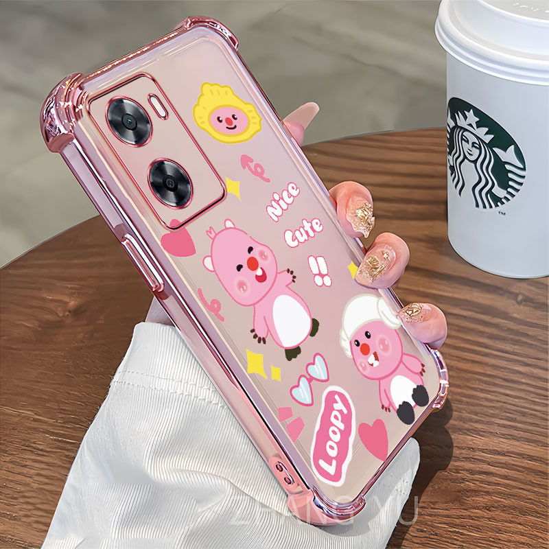 กันกระแทกcasing OPPO A57 A77 A77S A57E เคสโทรศัพท์ลายอนิเมะล่าสุดเคสป้องกันโปร่งใส