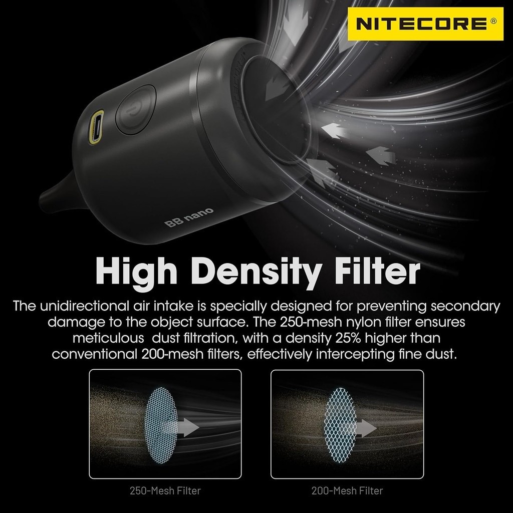 Nitecore BB Nano เครื่องเป่าลมถ่ายภาพอิเล็กทรอนิกส์อเนกประสงค์แบบพกพา