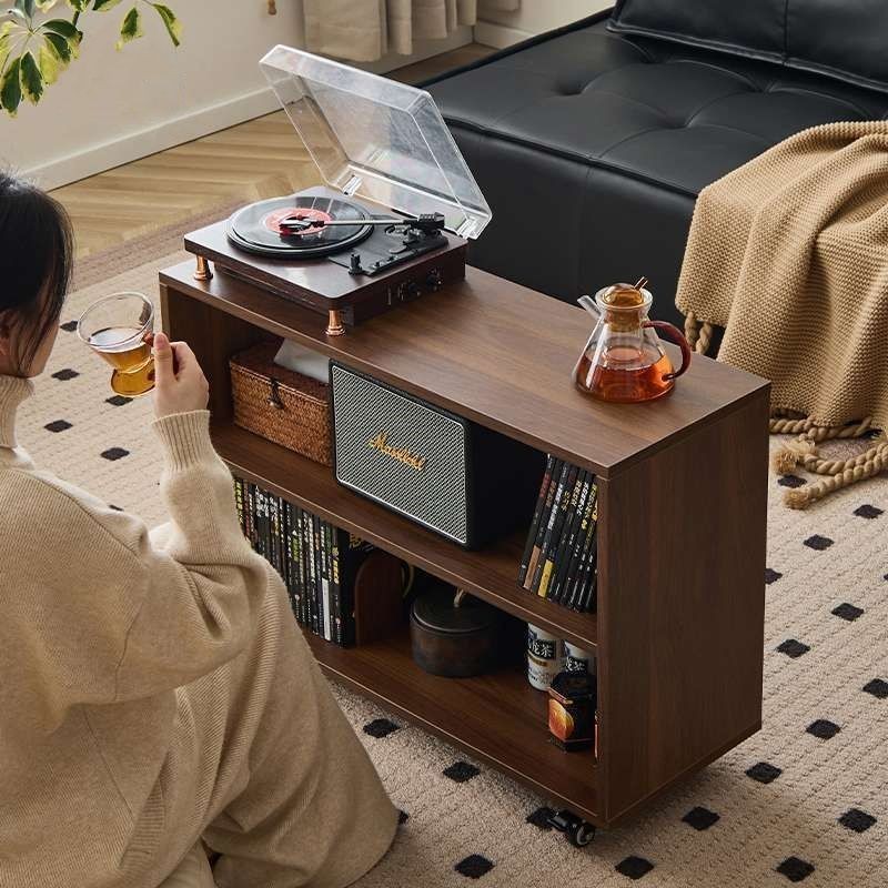 💢💢ห้องนั่งเล่นโซฟาสไตล์อเมริกันวินเทจด้านข้างโต๊ะกาแฟมือถือตู้เก็บของอเนกประสงค์สำหรับรถเข็นขนาดเล็ก - รูปที่ 2