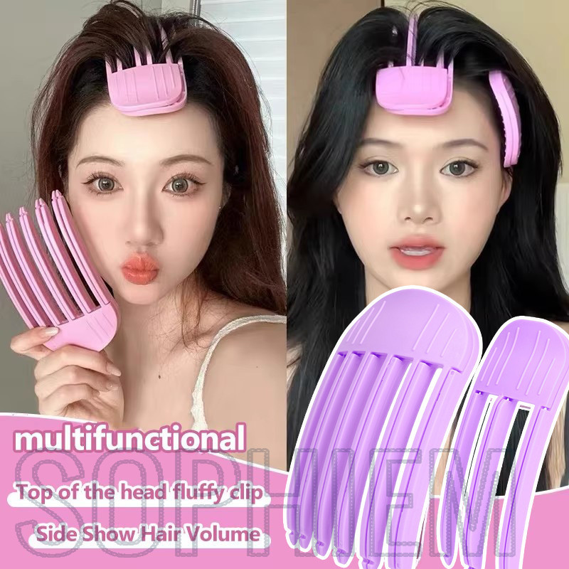3/6ฟันหวีผม-สาวผมแต่งตัวเครื่องมือจัดแต่งทรงผม-นํามาใช้ใหม่,แบบพกพา,อินเทรนด์,ไม่มีรอยต่อ-ขี้เกียจปุยผมดัดผมกิ๊บ-ปริมาณธรรมชาติรากผมสิ่งประดิษฐ