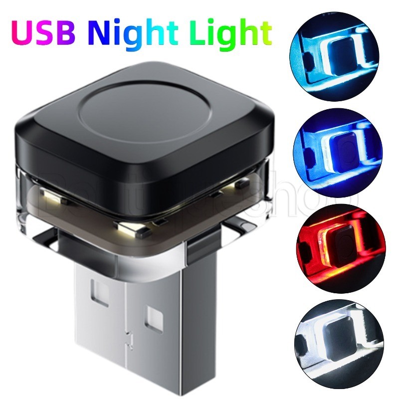 [ ที่โดดเด่น ] 5V Led รถบรรยากาศแสง - ปลั๊กเล่นหลอดไฟขนาดเล็ก - โคมไฟกลางคืนตกแต่ง USB - ไฟโดยรอบแบบ Led - โคมไฟข้างเตียงการศึกษาห้องนอนบ้าน