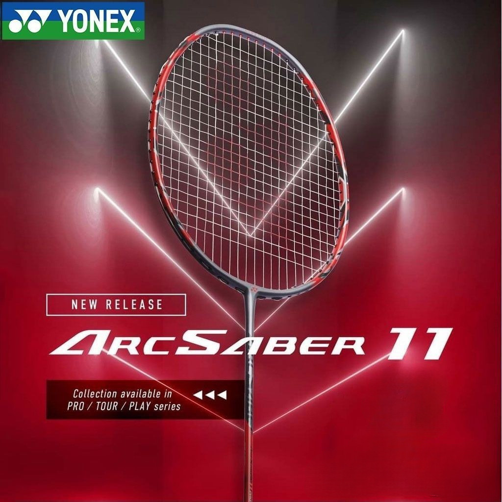 คุณภาพสูงNew Yonex ARCSABER 11 PRO BADMINTON Racket CARBON ARC-11PRO Racket Sareepsi Taera