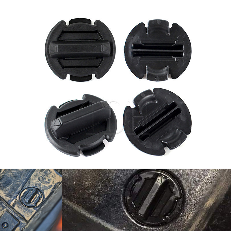 TH ATV UTV Twist Floor Drain Plug Body Lid Rocker Panel Cap ABS Plastic For Polaris General RZR 4 90