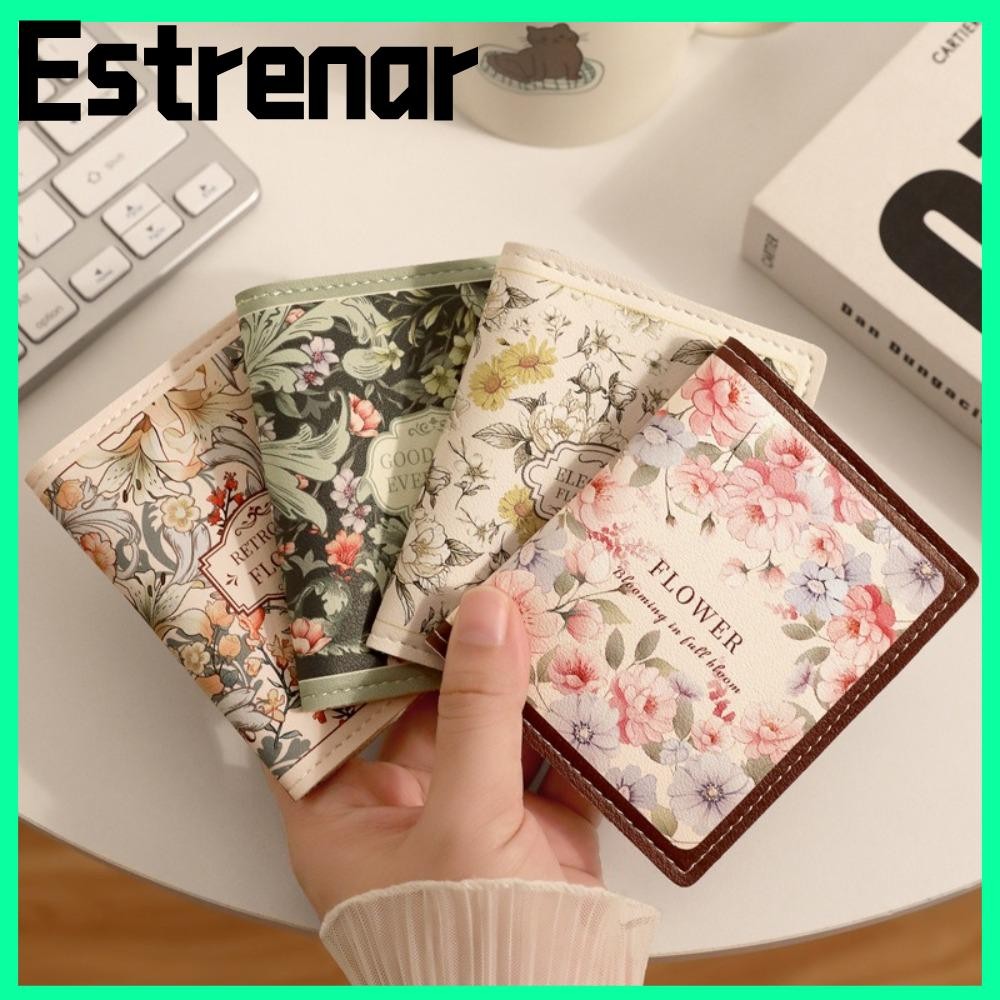 กระเป๋าใส่เหรียญ ESTRENAR, กระเป๋าสตางค์ขนาดเล็กน้ําหนักเบากันน้ํา, หนัง PU แบบพกพาความจุขนาดใหญ่กระเป๋าเงินผู้หญิง