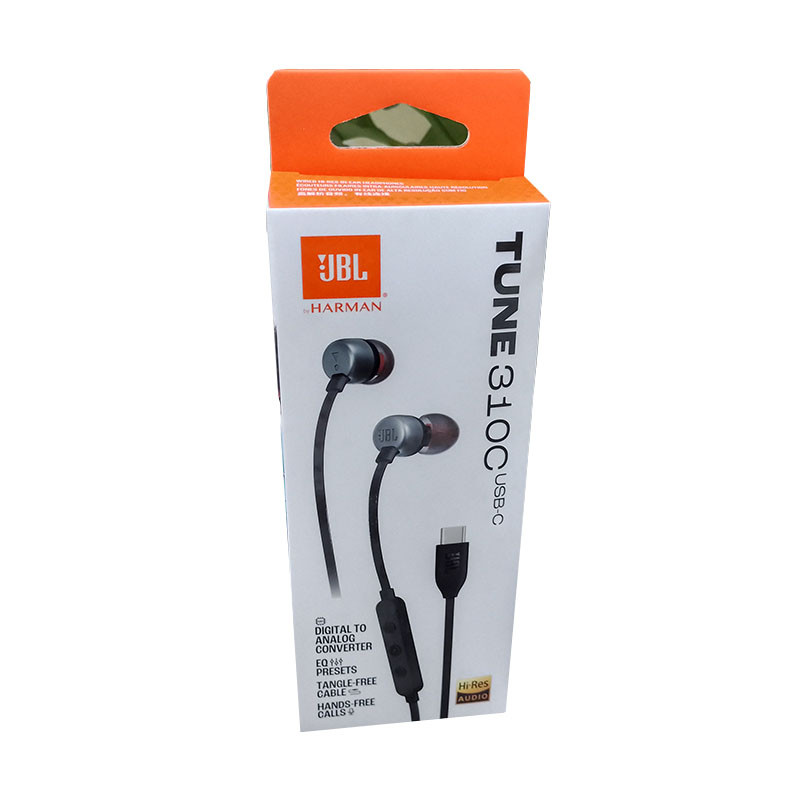 Original Tune 310c ชุดหูฟังแบบมีสายประเภท c กันน้ํา Tune 310c หูฟังชนิดใส่ในหู Tune 310c หูฟังต้นฉบับ