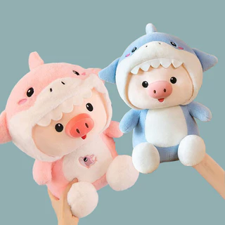 ตุ๊กตาหมู ของเล่นตุ๊กตา ของเล่นสําหรับเด็ก ตุ๊กตาหมูฉลาม หมอนตุ๊กตานุ่ม ของขวัญวันเกิด