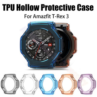 Amazfit T-Rex 3 กรณี Candy โปร่งใส TPU Protector ฝาครอบกรอบกันชนสําหรับ Amazfit TRex3 อุปกรณ์เสริม