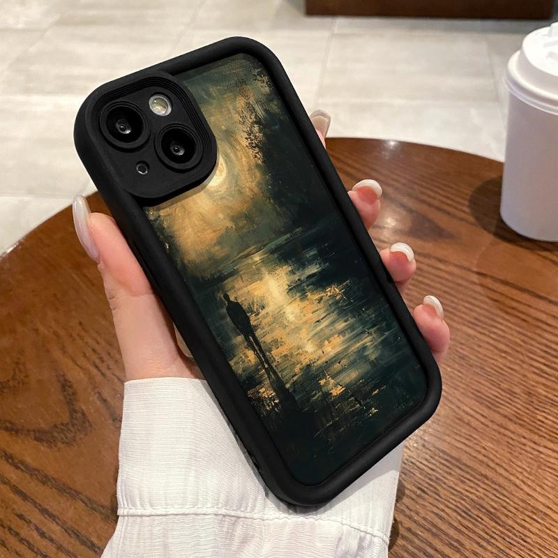 เหมาะสำหรับ Samsung A12 4G 5G A13 LITE A10s A11 A14 A15 กรณีโทรศัพท์ป้องกันการตกเคส Artistic River P
