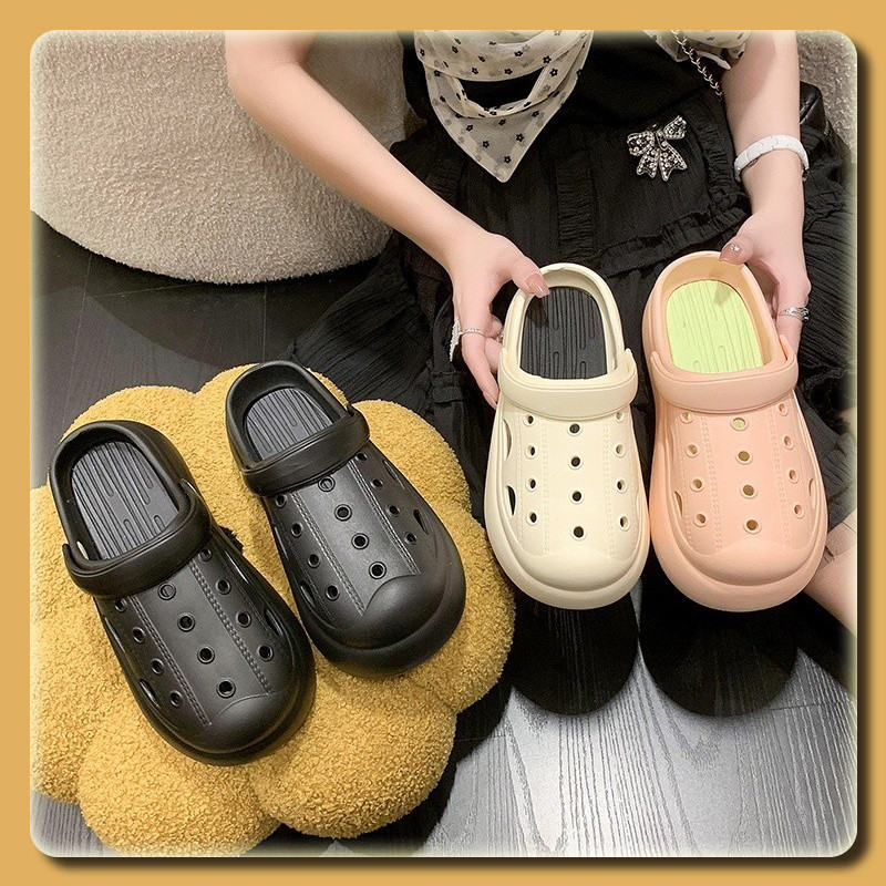 🔥รองเท้าแตะ ครอคส์ ราคาถูกที่สุด 🔥หมายเลข 36-45 รองเท้าแตะในร่มสำหรับผู้ชายและผู้หญิงรองเท้าแตะลำลองกันน้ำกันลื่นรองเท้า
