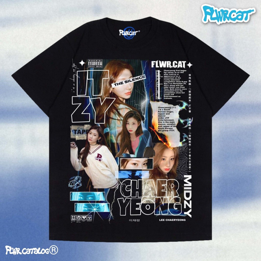 2024hot ✨✨เสื้อยืดผ้าฝ้ายพิมพ์ลายITZY / CHAERYEONG TEE