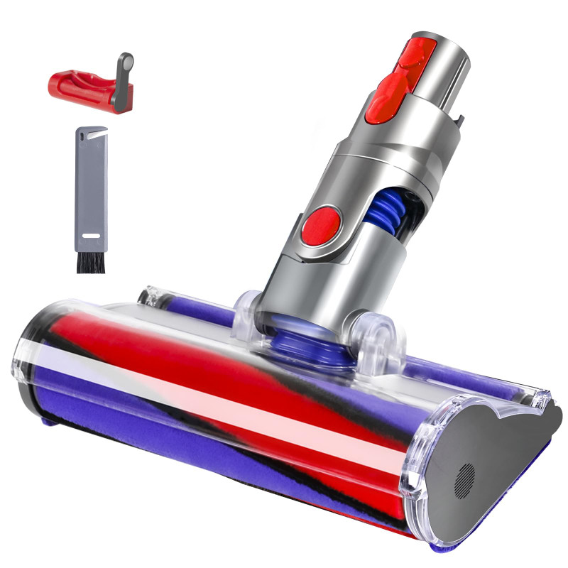 หัวทําความสะอาดแบบลูกกลิ้งแบบนุ่ม เข้ากันได้กับเครื่องกวาด Dyson V7V8V10V11