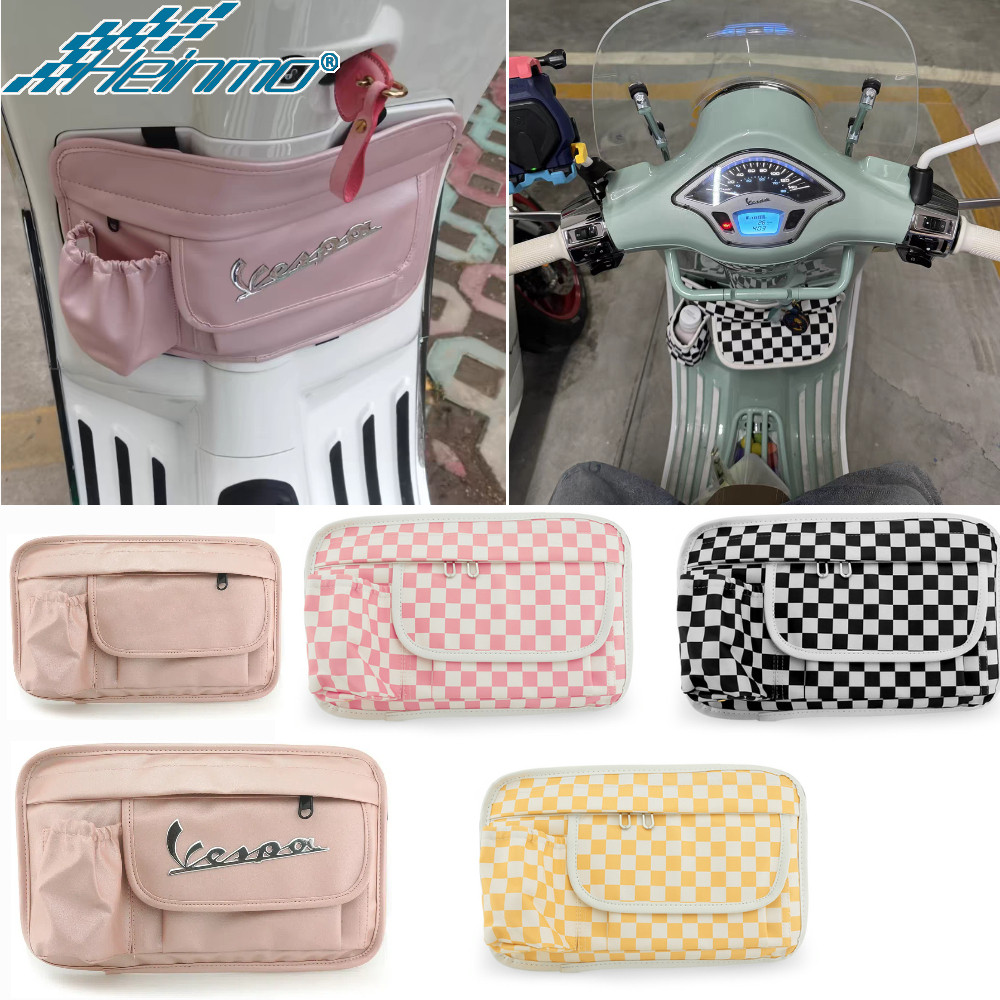 สําหรับ VESPA GTS LX LXV Sprint Primavera 50 125 250 300 ถุงมือด้านหน้ากระเป๋าหนังกระเป๋ากันน้ํา