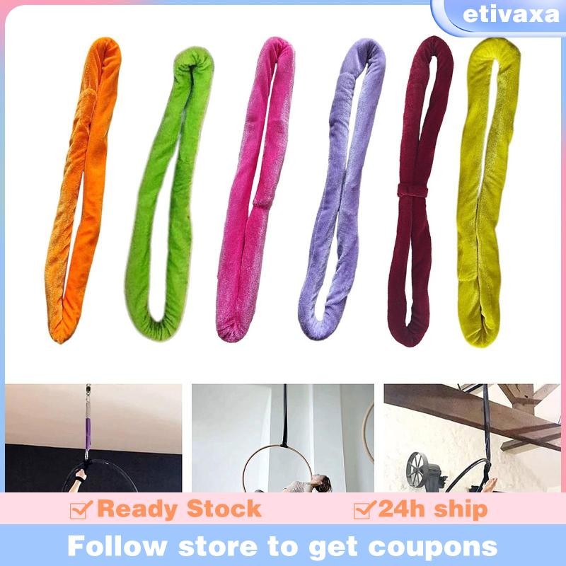 [Etivaxa] Strap Hand Loop Strap Noose Pilates 15.75" Soft for Rotation Acrobactics Cube Pole Hand Lo