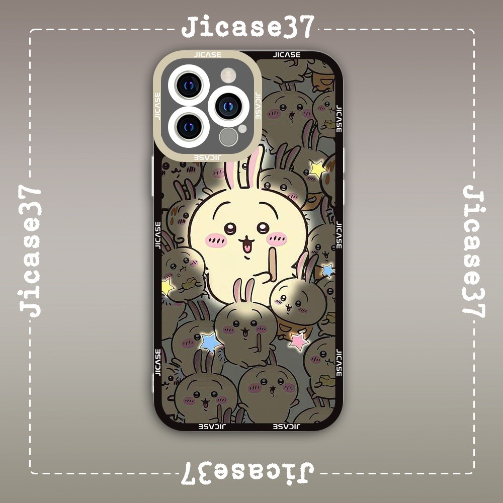 เคส iPhone Square Edge Samsung Xiaomi Oppo อะนิเมะ Chiikawa Nenka Chiisakute Kawaii Yatsu ตัวละคร Us
