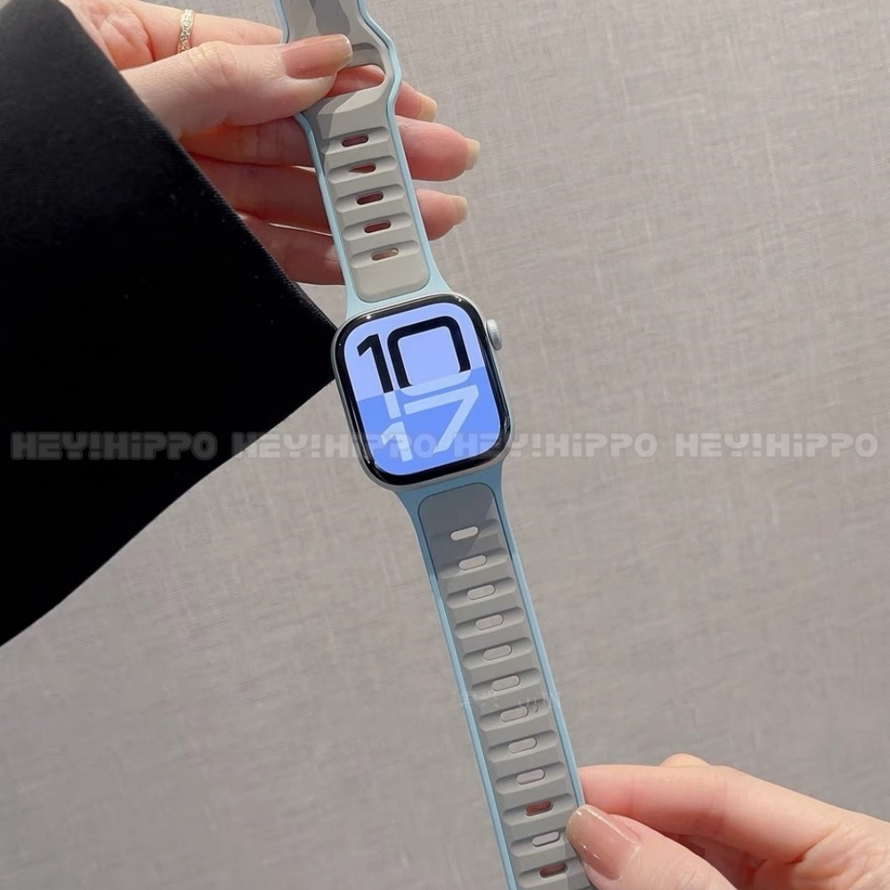 สาย dual tone ใหม่เหมาะสําหรับ smartwatch series 49/46/45/44/42/41/40/38 มม. Norman series เหมาะสําหรับ iwatch 10/9/8/7/5/4/SE/3/2