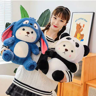พร้อมจัดส่ง ตุ๊กตาหมี ตุ๊กตาหมีน้อยน่ารัก cross-dressing ของเล่นเด็ก ของขวัญวันเกิด 25ซม ขนฟูน่ารักนุ่มนิ่ม