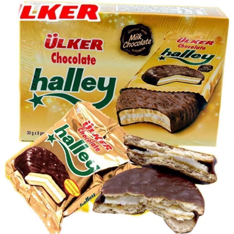 นําเข้า Uker Brand ulker halley Harley Cream Chocolate Pie จัดส่งฟรี