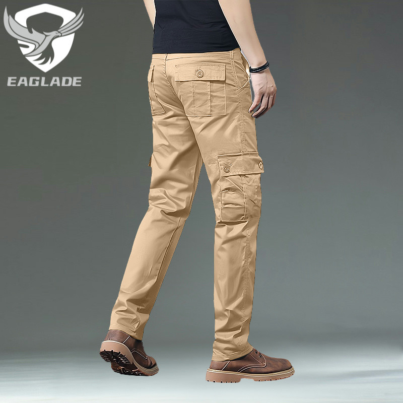Eaglade Seluar Cargo Lelaki Kargo Pants Men 1699 in Khaki B02