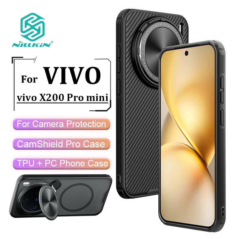 Nillkin CamShield ProP เคสโทรศัพท์แม่เหล็กสําหรับVivo X200 Pro Miniกรณีกล้องFlip Bracket Hard PC + TPUกันกระแทกปกหลัง