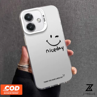 เคส OPPO A6X A6 A6 PRO A5i A5X A5 5G A3X A3 5G A3 Pro A5 PRO ins ภาษาอังกฤษหน้ายิ้มกันกระแทกเคสโทรศัพท์มือถือ TPU