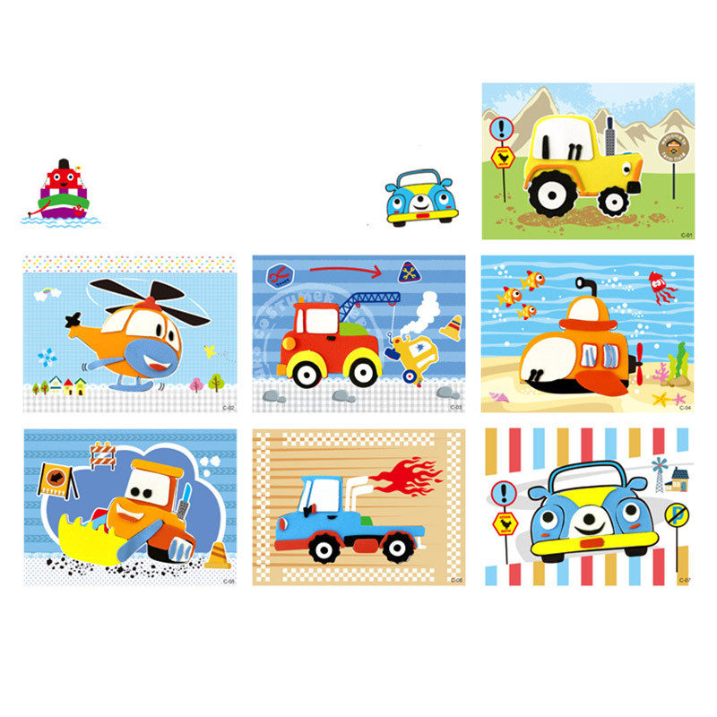 Diy 3D Eva โฟมสติกเกอร์ศิลปะและงานฝีมือสําหรับเด็กการเรียนรู้การศึกษาเด็ก - รูปที่ 6