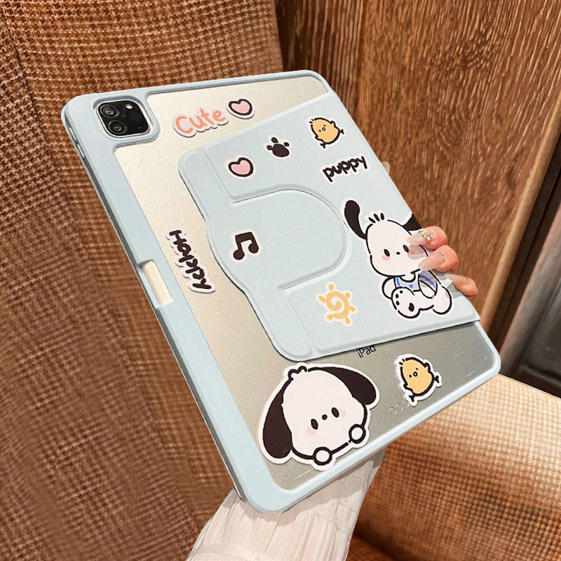 เคสฝาพับ สำหรับ iPad 10.2 Gen7 9 8 Gen10 เคสไอแพด Air4 5 6 10.9 Air6 11 หมุนได้360 องศาหมุน หลังโปร่งใส มีช่องใส่ปากกา