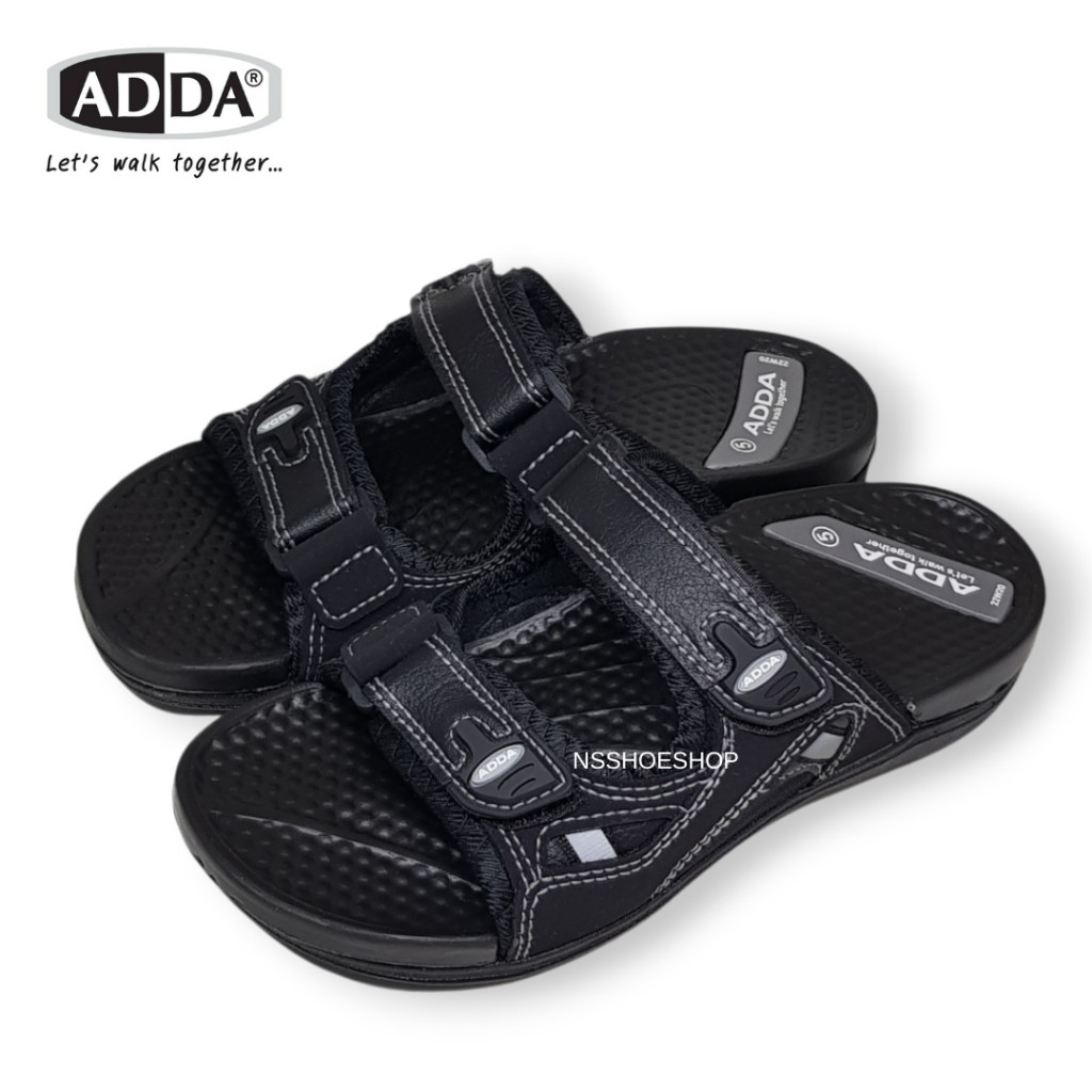 [ส่งเร็ว] Adda 22W20 รองเท้าแตะแบบสวม ปรับสายได้ พื้นกันลื่น ไซส์ 4-9