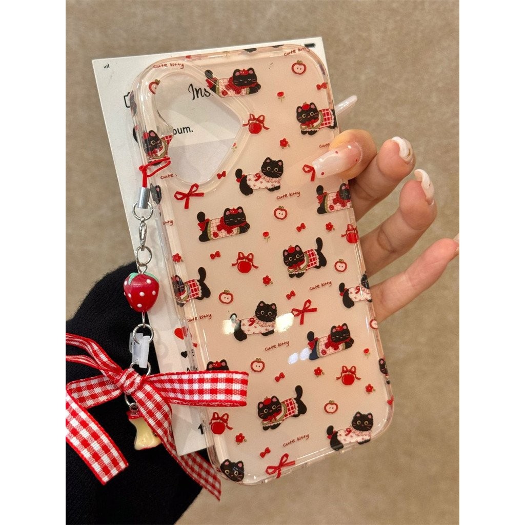 เคสมือถือเคสนิ่มซิลิโคนแมวดำน่ารักสำหรับ iPhone XS XR XR xsmax 11 12 13 14 15 16 Pro Max PLUS เคสนิ่มเคสป้องกันการตกกระแทกเคส eowg