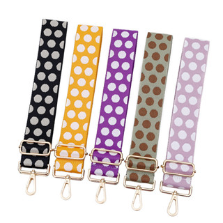 5 ซม.มาใหม่ Polka Dot หนา Jacquard กระเป๋าสายคล้องไหล่หญิงกร…