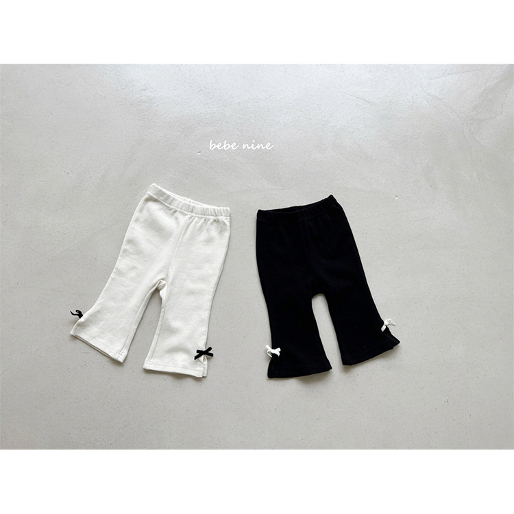 เกาหลี-สไตล์ 2025 เสื้อผ้าเด็กฤดูใบไม้ผลิและฤดูใบไม้ร่วงสําหรับเด็กทารกผู้หญิง-ผ้าฝ้ายนุ่มน่ารักน่ารักโบว์-ตกแต่งกางเกงบานเล็ก ๆ สบายๆ - รูปที่ 6