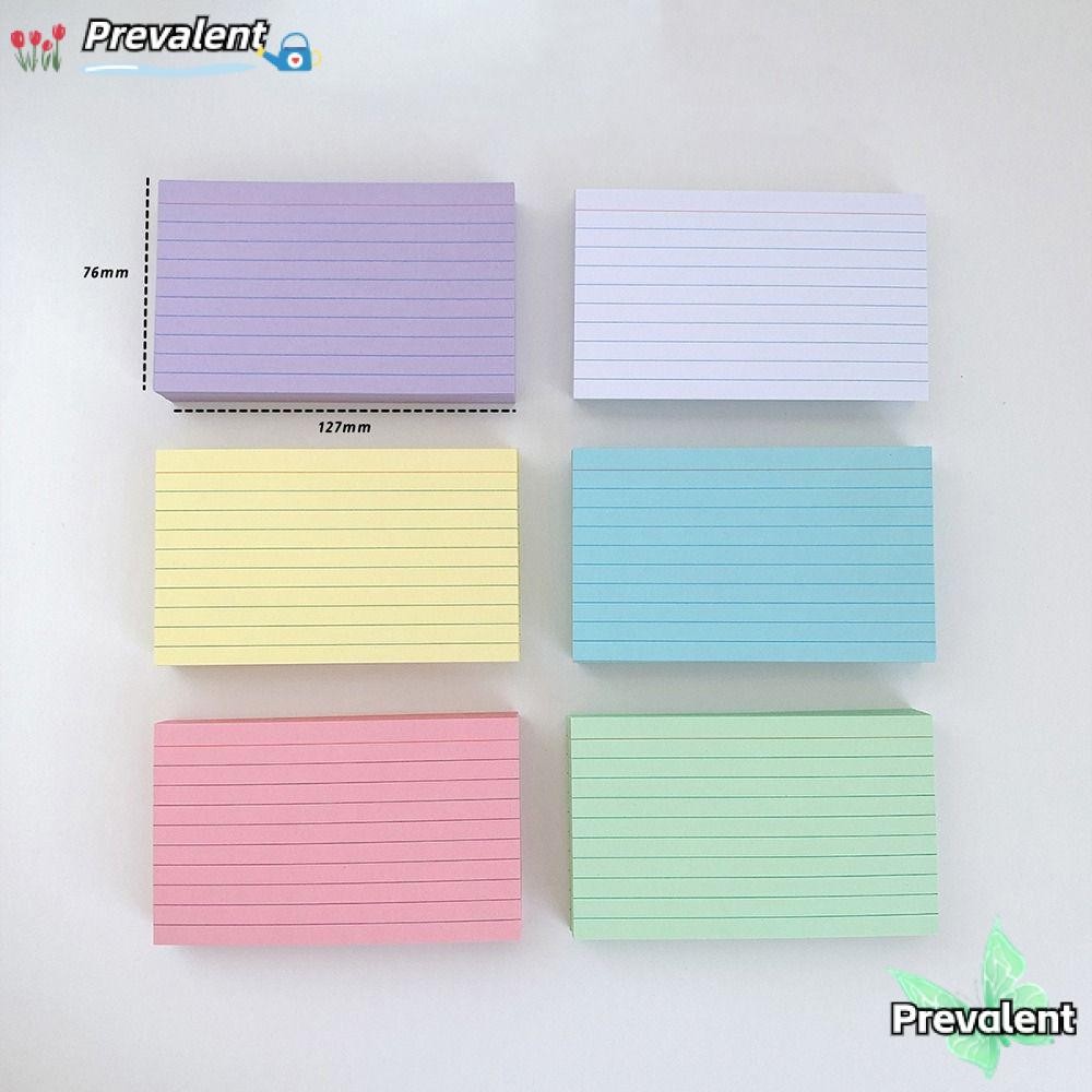Preva Notepad, การ์ดดัชนี DIY เส้นแนวนอน, ของขวัญแฟลชการ์ดการเรียนรู้สีสันสดใสคุณภาพสูง