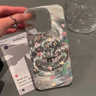 เคสไอโฟน13 16 ลายดอกไม้น้ำวน เคส For IPhone 11 13 12 14 15 16 Pro Max IP 8P 7P Plus X XR XS Max SE กันกระแทก เคสมือถือ