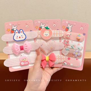 สติกเกอร์ลายตัวการ์ตูนสำหรับเด็ก กับคลิปหนีบผมตีนตุ๊กแก ออกแบบน่ารักเหมือนดอกไม้